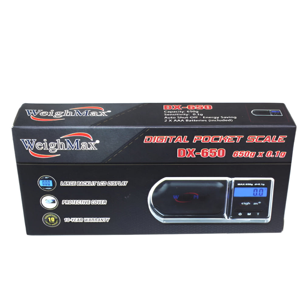 Weight Max Digital Pocket Scale DX-650 X 0.1g