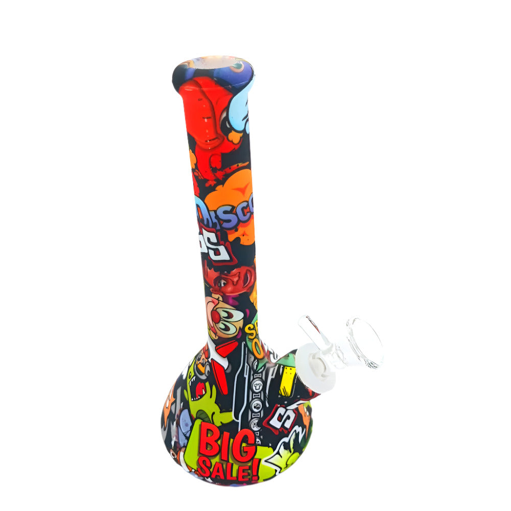 7" Silicon Beaker Multi Color Water Pipe with Bowl
