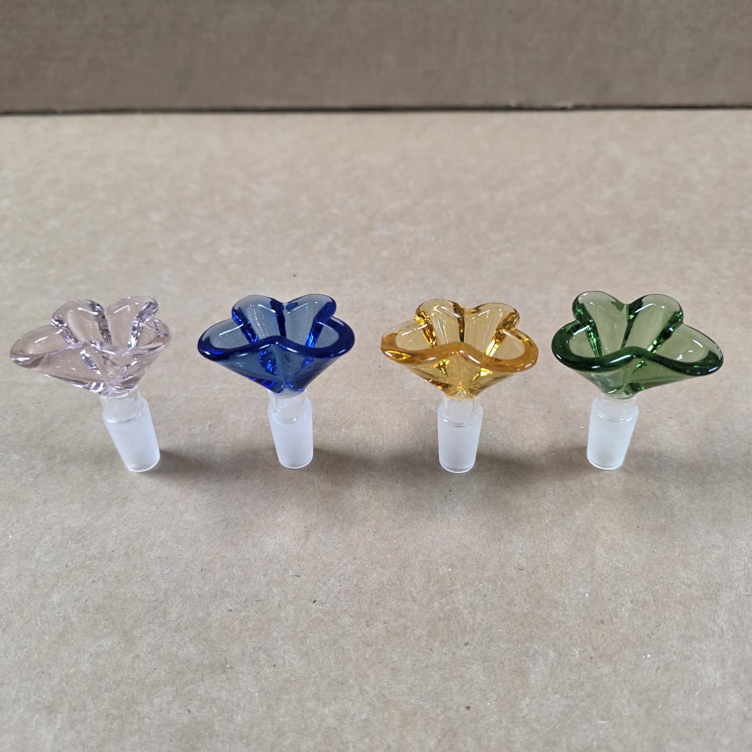 Flower Shape Glass Bowl 14 MM Male G-G