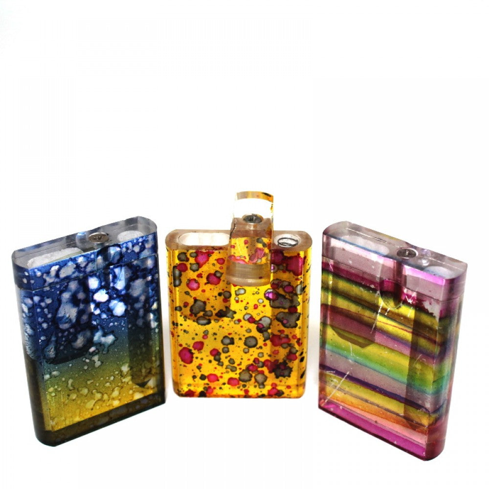 Acrylic Fancy Design Dugout Portable Storage Case with Stylish Pattern and One Hitter Holder