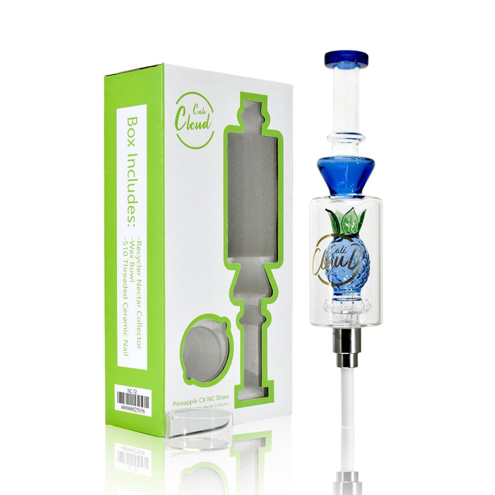 Cali Cloudx Pineapple CX Straw Kit for Wax Concentrates Nectar Collector Portable Dab Straw.