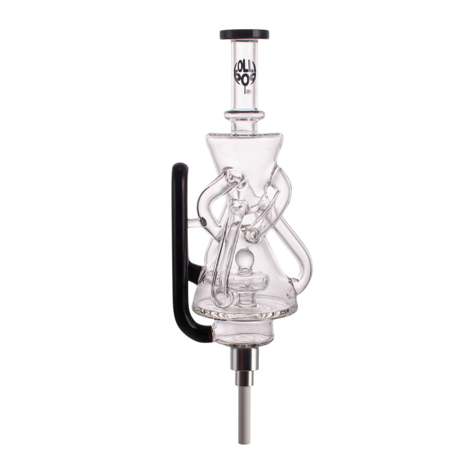 Cali Cloudx Recycler Lollipop Straw Kit Glass Nectar Collector for Wax Concentrates Portable Dab Straw.