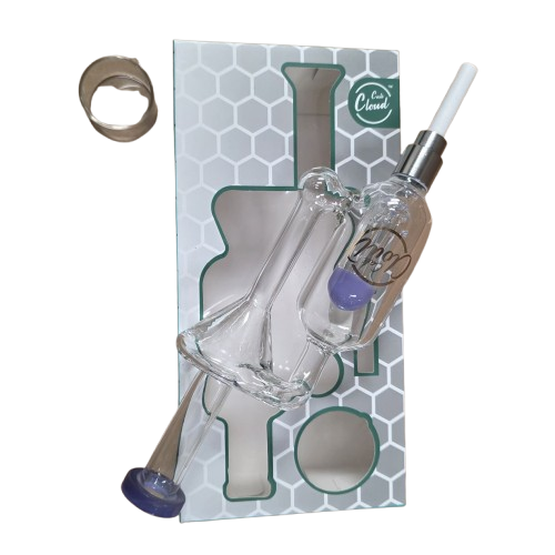 Cali CloudX Recycler Straw Kit featuring premium glass construction, recycler chamber design, and smooth airflow system for clean and efficient use.