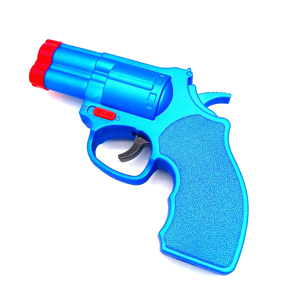 Clickit Ruger revolver gun torch mix color 10 pcs display pack with powerful jet flame, sturdy construction, and bold gun-style design for portable use.