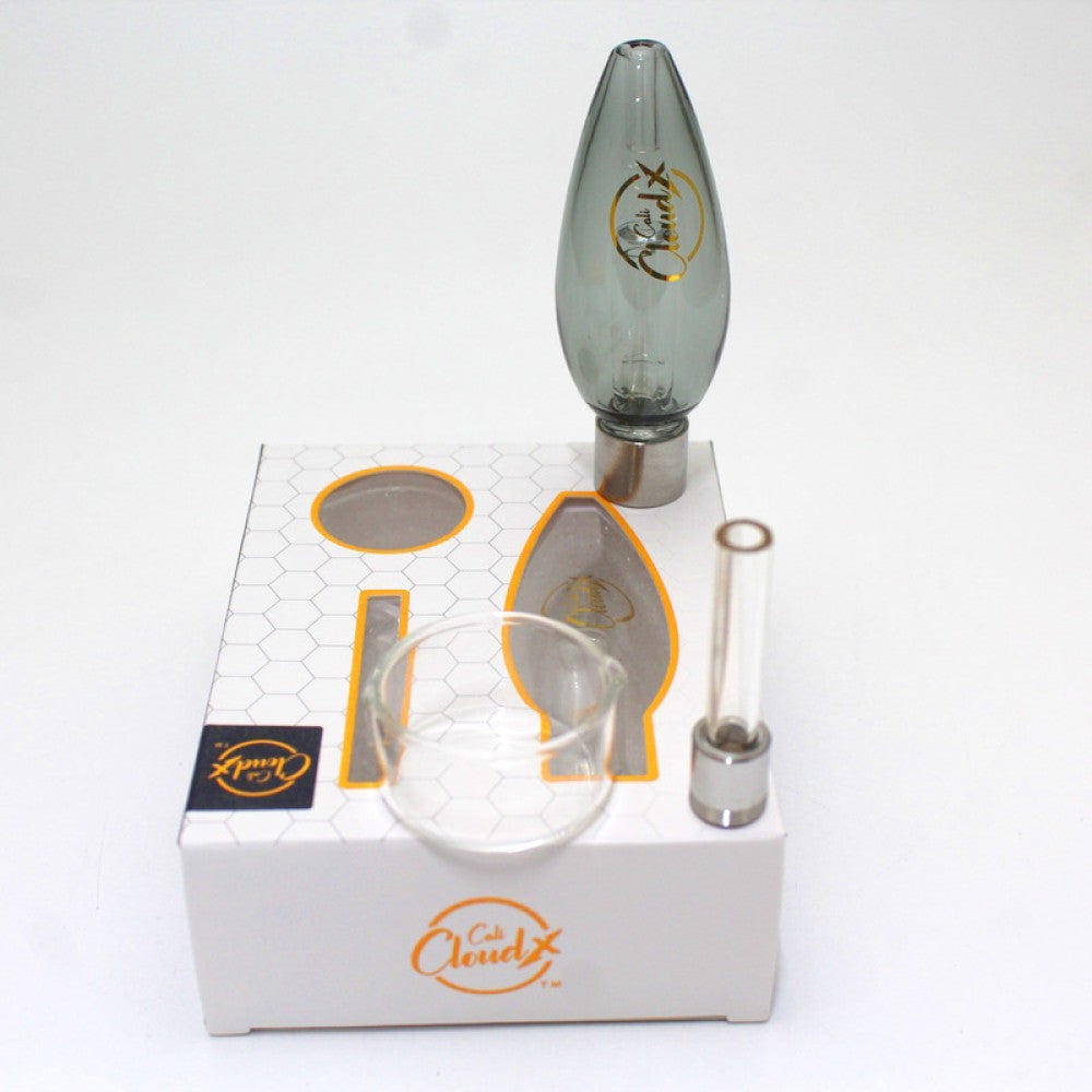Cali Cloudx mini oval clear straw, compact and durable heat-resistant dabbing tool designed for smooth vapor collection and portability.