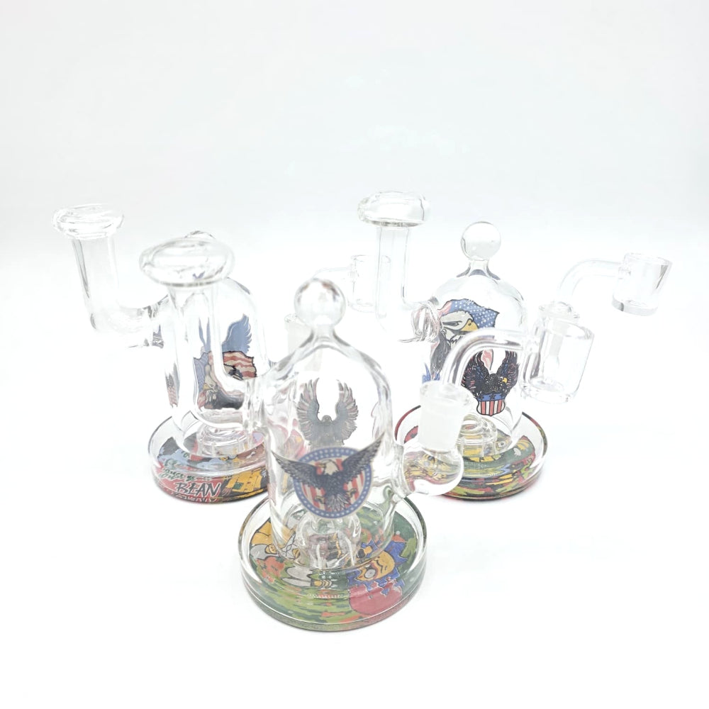 Side Arm Design Color Dab Rig Water Pipe for Smooth Concentrate Filtration and Daily Use