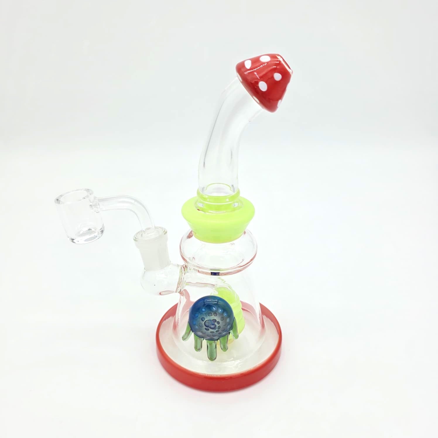 Tube Color Flat Bottom Dab Rig Water Pipe with 14mm Glass Bowl for Smooth Smoking Sessions