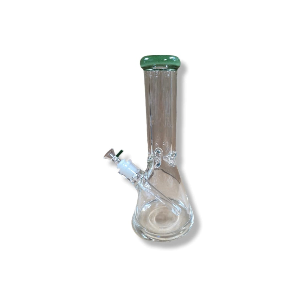 Colorful beaker tube glass water pipe featuring a durable design, vibrant colors, and excellent filtration for a smooth smoking experience.