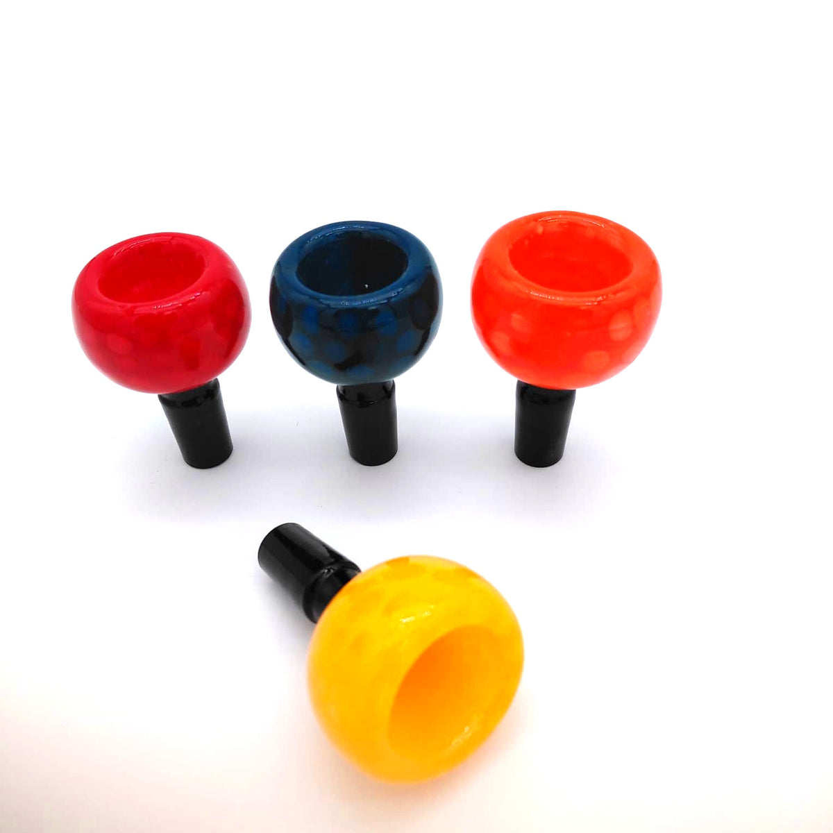 Colorful Bowl 14 MM Male glass accessory with vibrant design for compatible glass setups