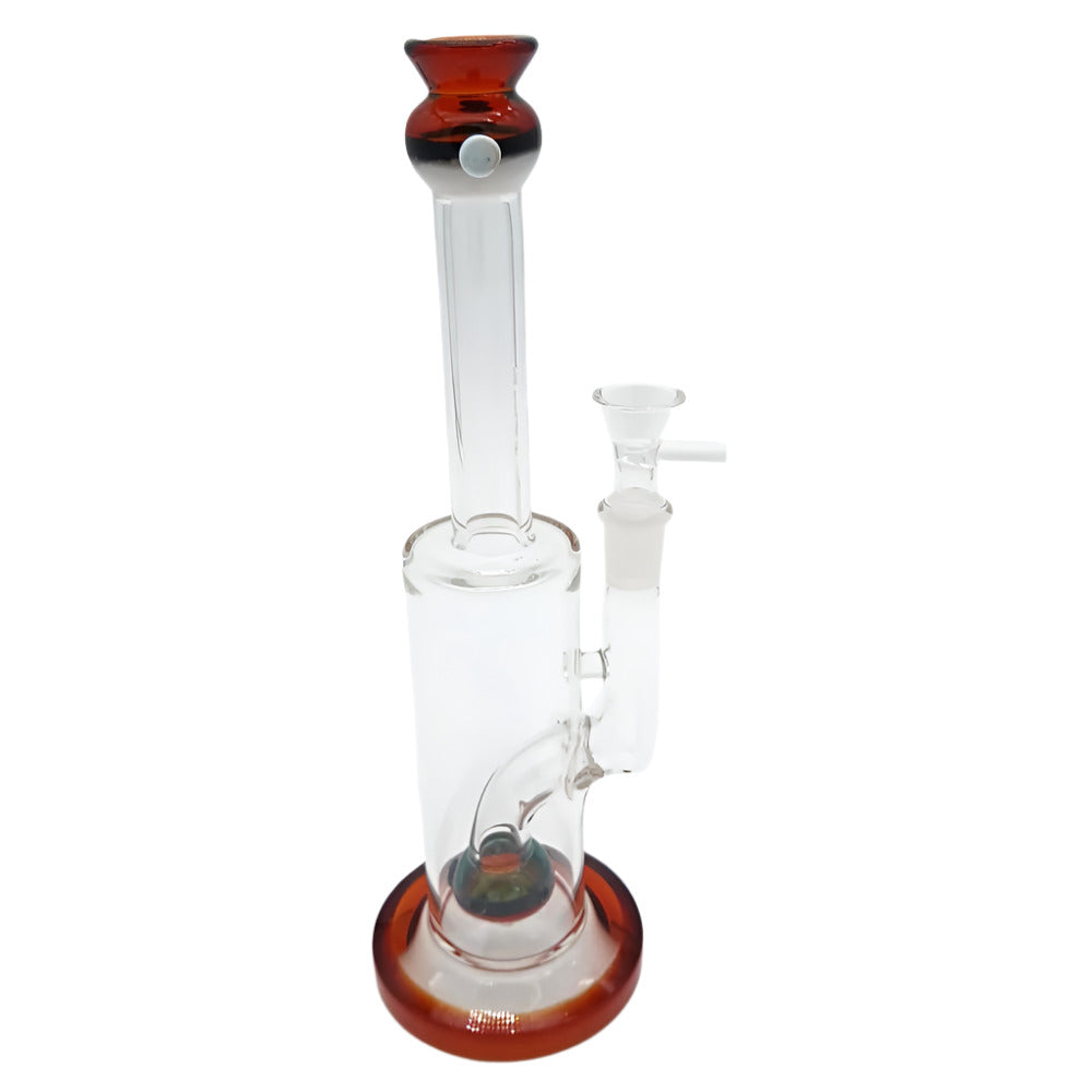 Colorful tube water pipe with assorted vibrant patterns glass smoking bong for smooth airflow and filtration performance