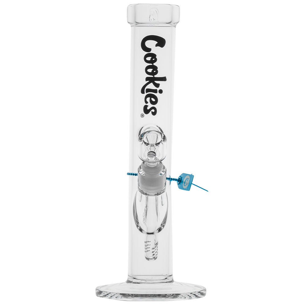 Cookies Original Straight water pipe featuring a classic straight tube design, durable glass construction, and smooth water filtration for a clean smoking experience.