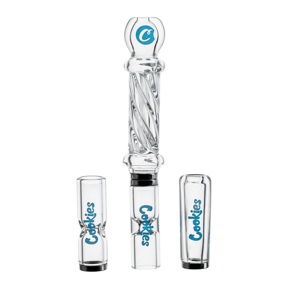 Cookies Pocket Hitter glass pipe with compact portable design, durable glass construction, and smooth modern finish.