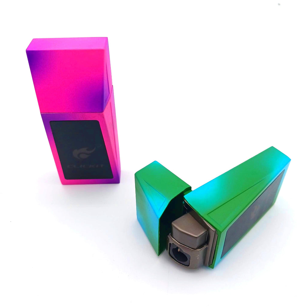 Cyber torch Clickit lighter mix color 12 pcs box with strong jet flame, durable build, and modern compact design for reliable everyday use.