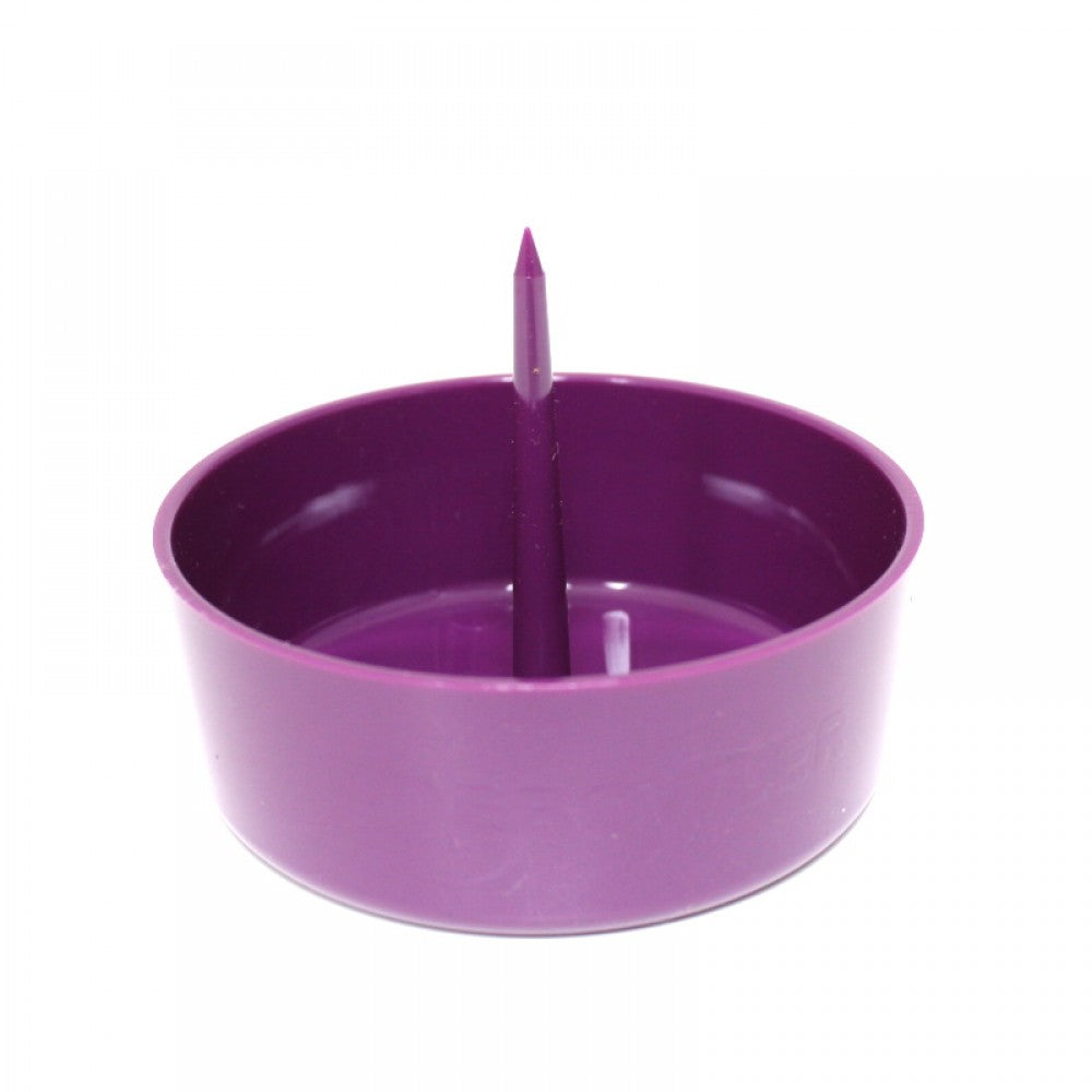 Plastic debowler ashtray with spike tool, durable reusable design for quick bowl cleaning and efficient ash disposal.