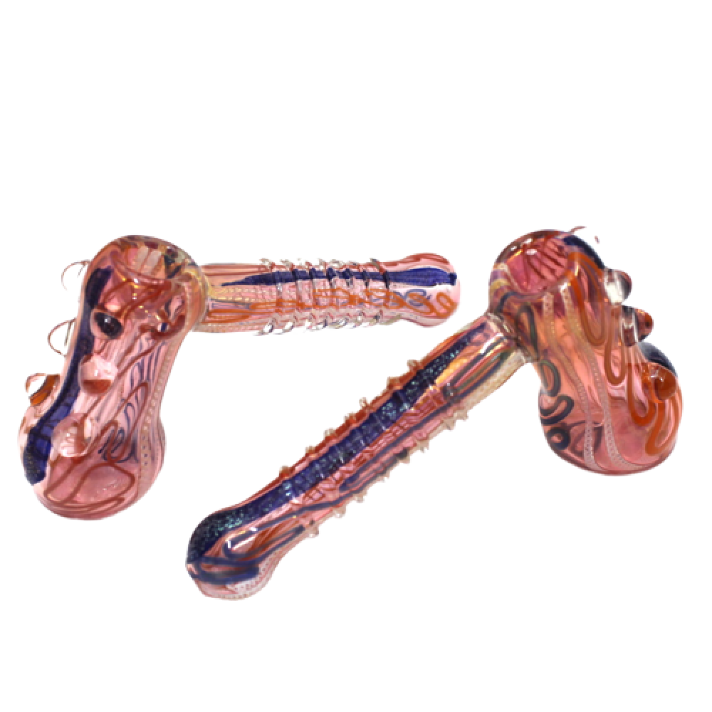 Dicro Color Art Heavy Duty Hammer Large Size with thick glass construction, colorful artistic detailing, and handcrafted craftsmanship.