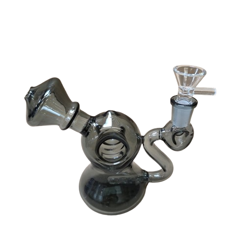 Glass Double Hole Design Water Pipe with unique dual-hole percolation system for smoother airflow, enhanced filtration, and a clean smoking experience.