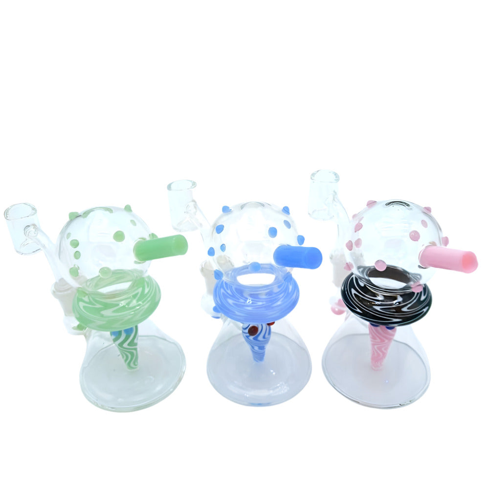 Fancy design colorful dab rig with 14mm banger