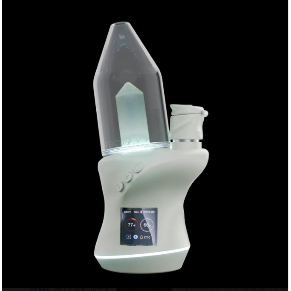 Focus V Carta 2 Mint smart electric dab rig featuring advanced temperature control, premium vapor production, and portable concentrate vaping performance.