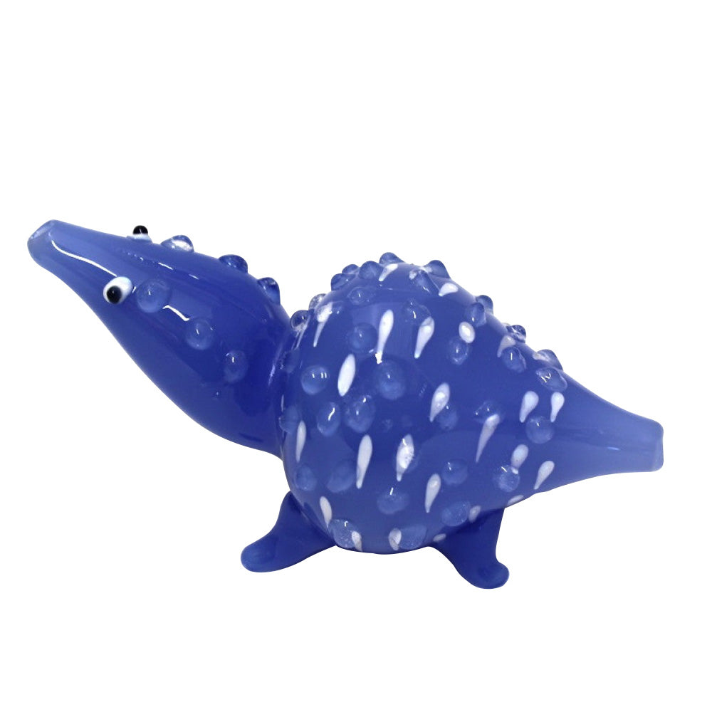 Frog Shape Assorted Color Glass Hand Pipe featuring playful frog-inspired design, vibrant multicolor detailing, and durable handcrafted glass construction.