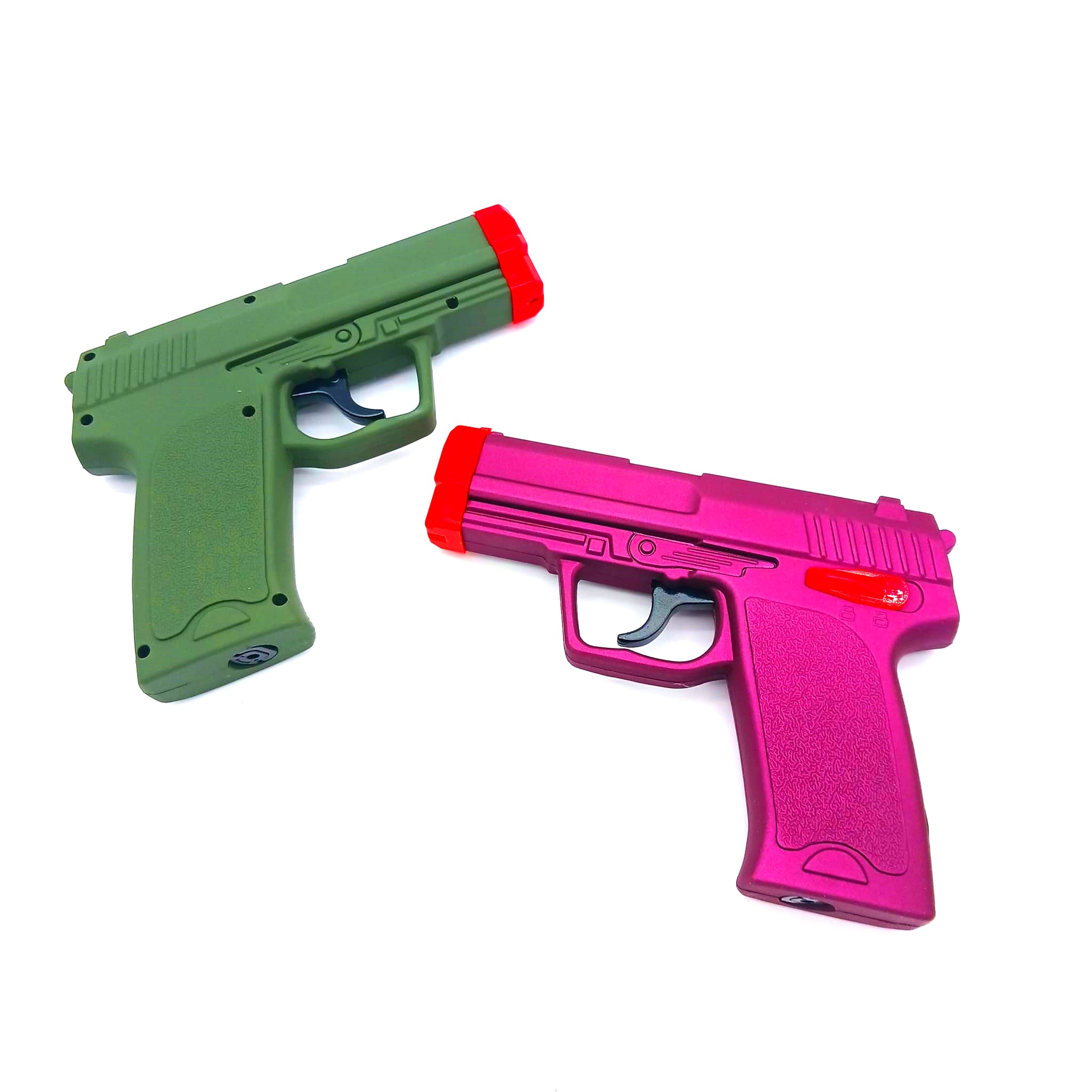GH-5919 Clickit revolver gun torch lighter 10pcs display box, designed with a powerful wind-resistant jet flame, heavy-duty build, and easy trigger ignition for reliable everyday use.
