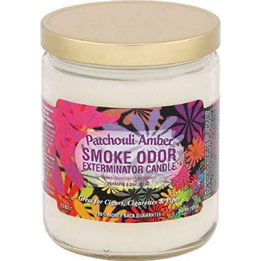 13 oz Smoke Odor Eliminator candle in glass jar powerful scent neutralizing candle that removes smoke odors and keeps room fresh and clean.