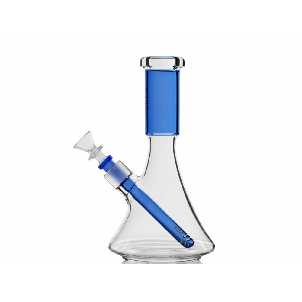 GRAV Large Deco Beaker Bong with premium borosilicate glass construction, spacious beaker base, and smooth water filtration for an elevated smoking experience.