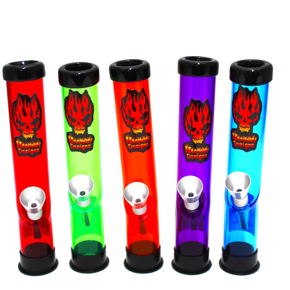 Headway Designs acrylic travel water pipe with durable lightweight acrylic construction, compact portable design, and easy-to-clean components.