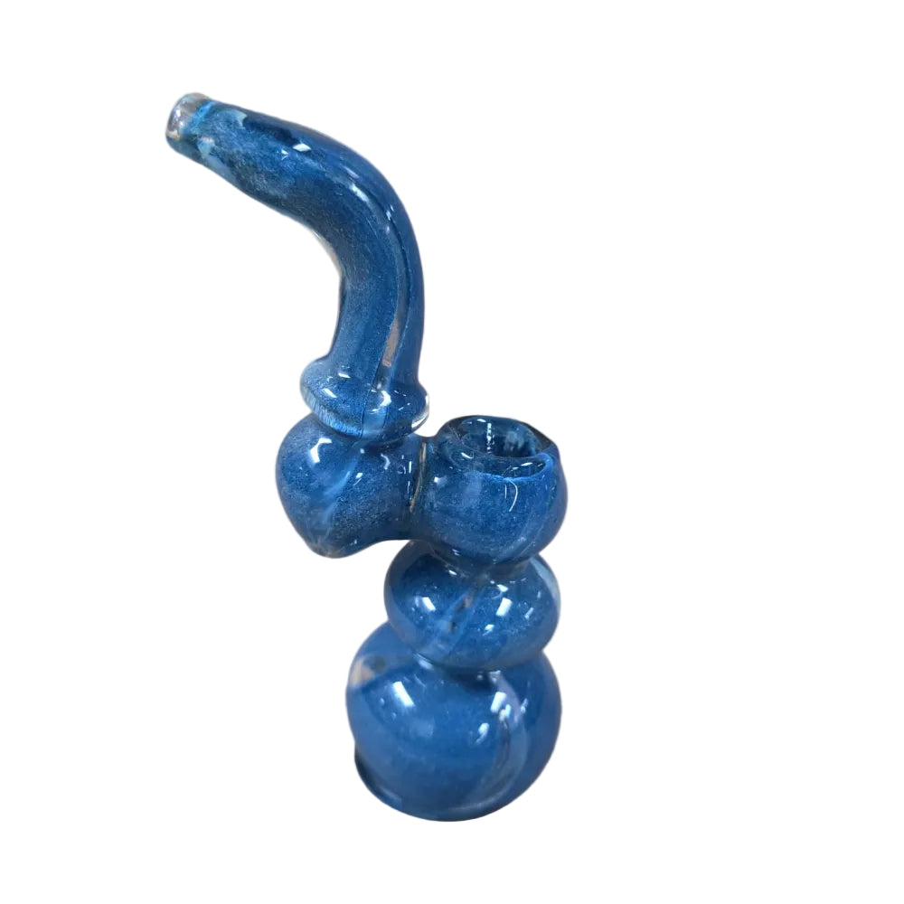 Sturdy heavy duty glass bubbler with solid color design medium size for comfortable handling