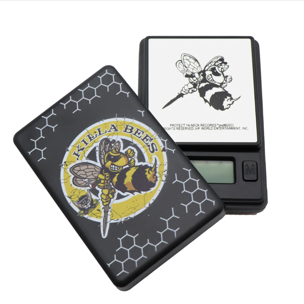 Infyniti Protect Ya Neck pocket scale features a clear LCD display and 50g capacity with high precision 0.01g accuracy for daily use.