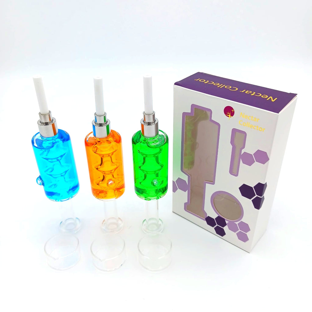 Liquid filled straw NC kit with screw ceramic nails, featuring a unique liquid chamber design and durable ceramic components for smooth, reliable performance and premium use experience.
