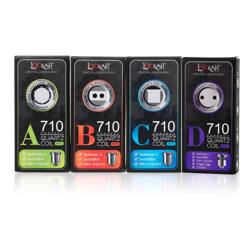 Lookah 710 Quartz Coils featuring premium quartz heating elements, efficient concentrate vaporization, and compatibility with Lookah concentrate devices.