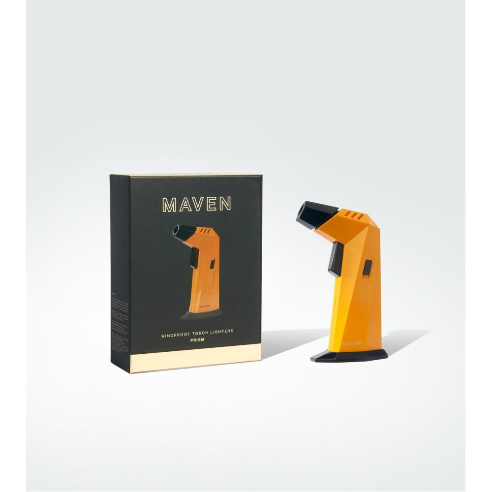 Maven Prism premium torch lighter with powerful jet flame, windproof ignition, and durable modern design for reliable everyday use.