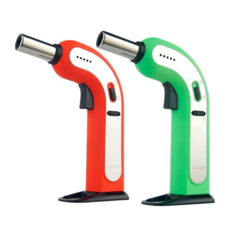 Maven Viper torch lighter with powerful flame, adjustable flame control, durable construction, and ergonomic grip design for reliable performance.