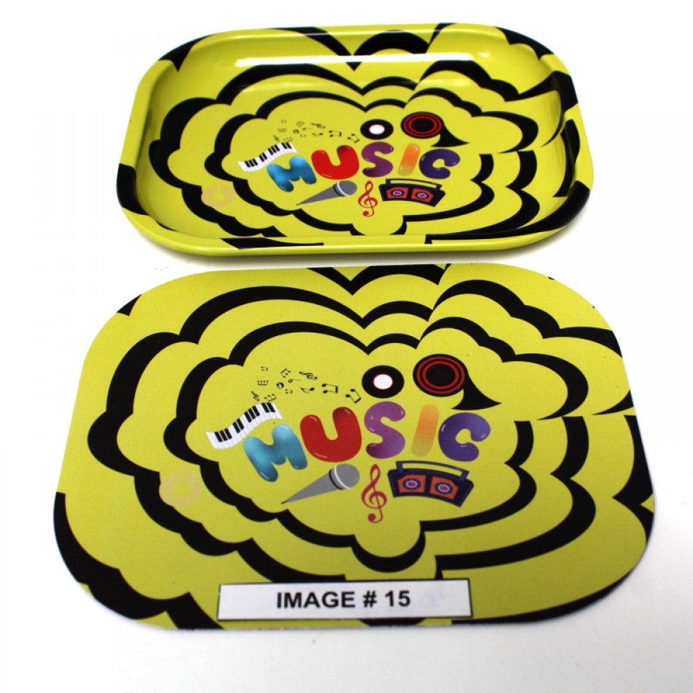 Metal art tray with magnetic lid secure design, durable and stylish tray for everyday organization.