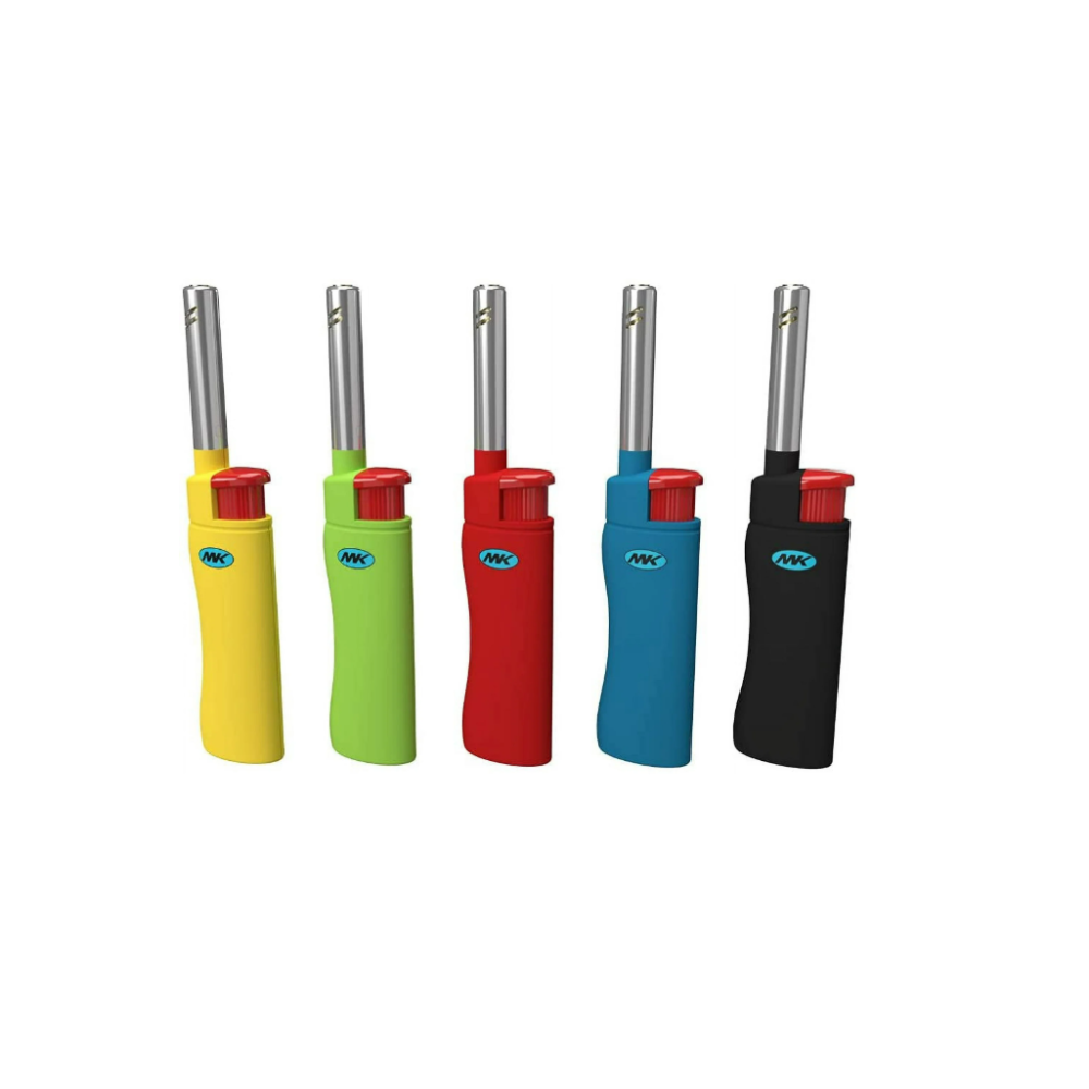 MK Mini Windproof Lighter 50 Pieces Per Display featuring compact pocket design, reliable windproof flame, and disposable-style convenience ideal for retail bulk packaging.