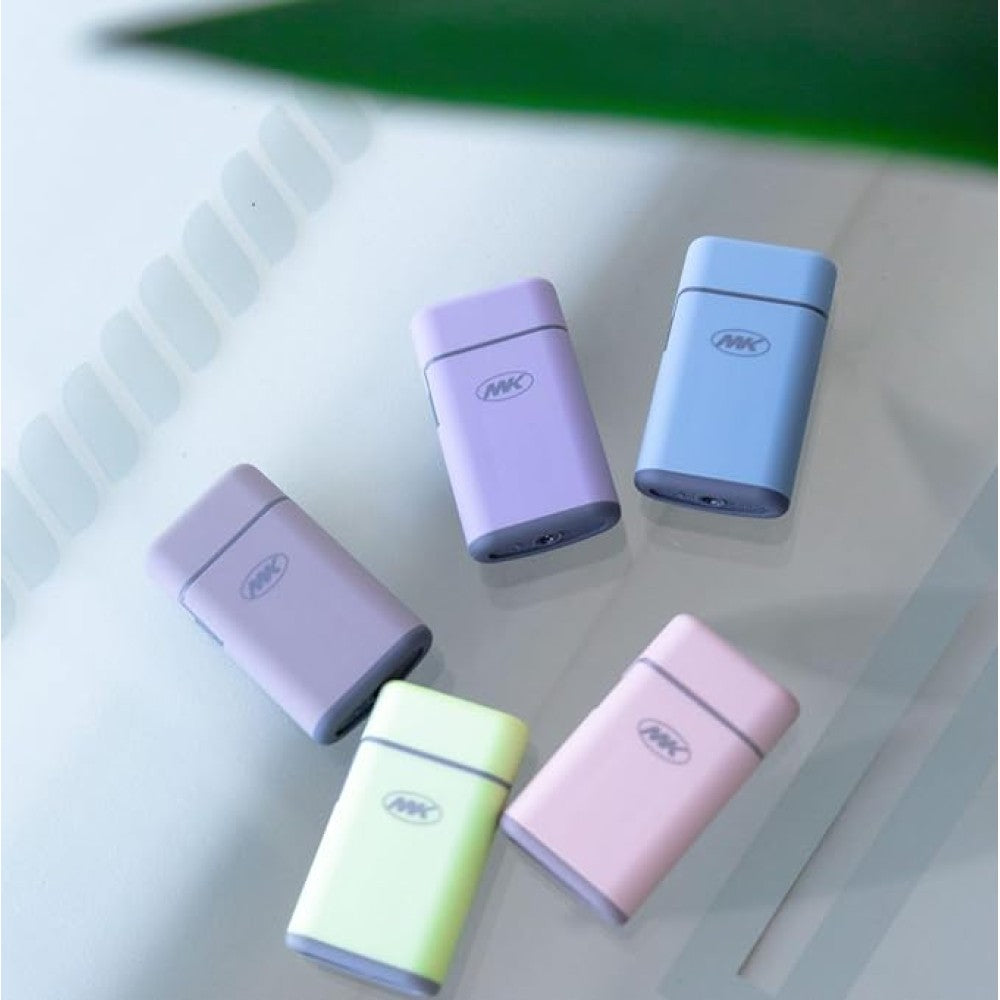 MK Pocket Torch Lighters Assorted 25 Pack Display featuring compact pocket-size design, refillable butane system, and powerful windproof jet flame for everyday use and retail presentation.