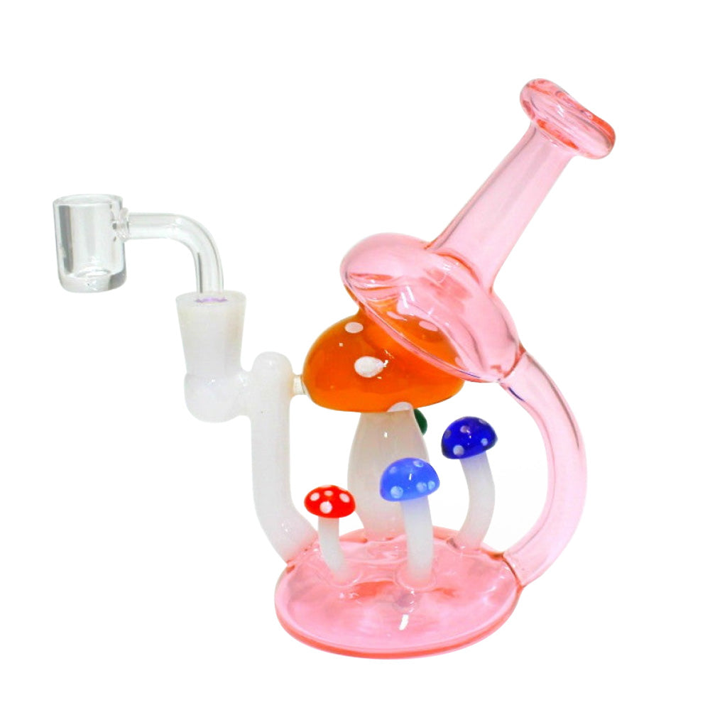 Mushroom Design Dab Rig Water Pipe Glass Water Pipe with Creative Mushroom Style Design for Smooth Vapor Filtration and Clean Concentrate Hits