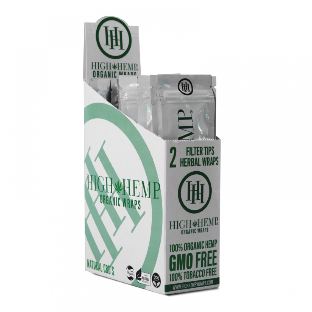 Organic Wraps Regular, 25 wraps per pack, made from natural organic materials for a smooth, slow-burning, and easy-to-roll smoking experience.