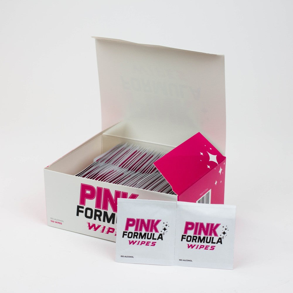Pink Formula Wipes moist cleaning tissues box for effective surface cleaning convenient portable wipes soft texture and hygienic daily cleaning use.
