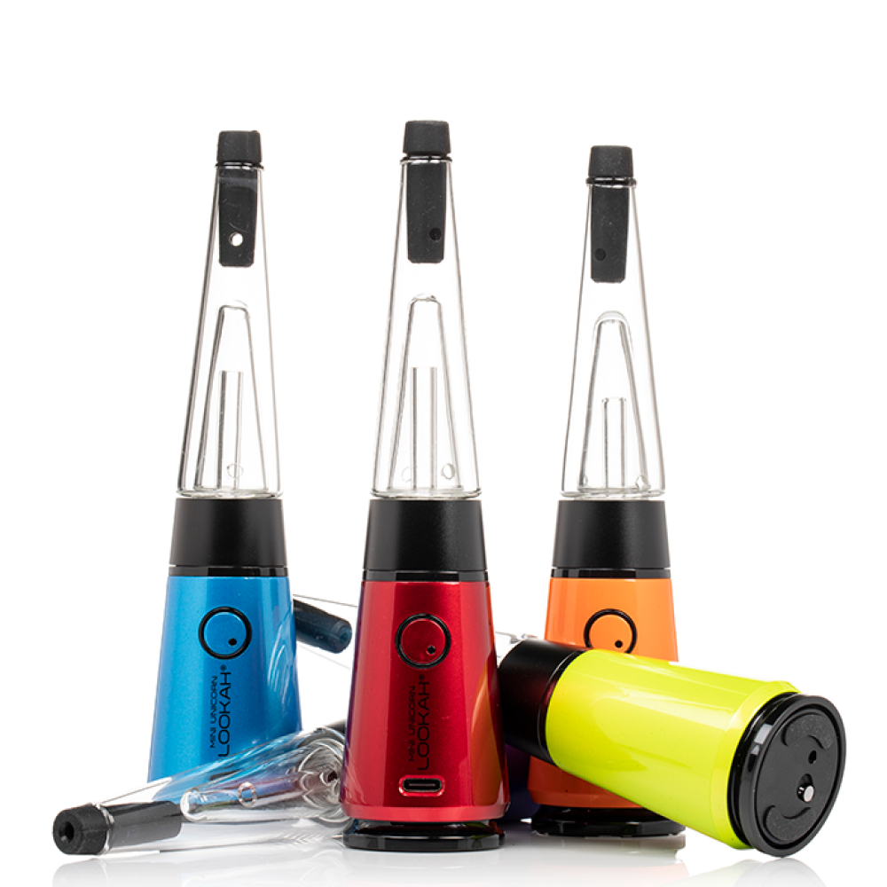 Portable Lookah Unicorn Mini E-Rig with rechargeable battery, compact travel-friendly design, and smooth concentrate vaporization performance.