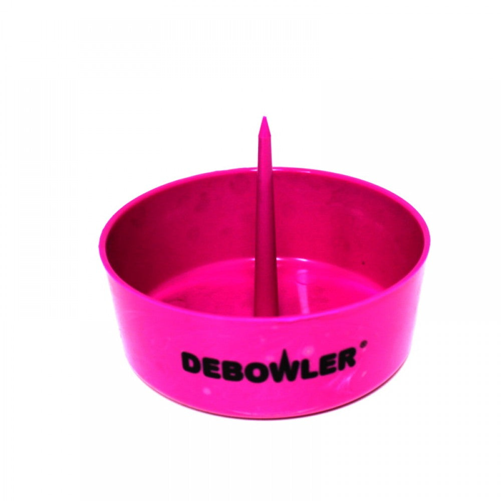 Portable plastic debowler ashtray with cleaning spike tool, durable design for fast ash removal and convenient daily use.