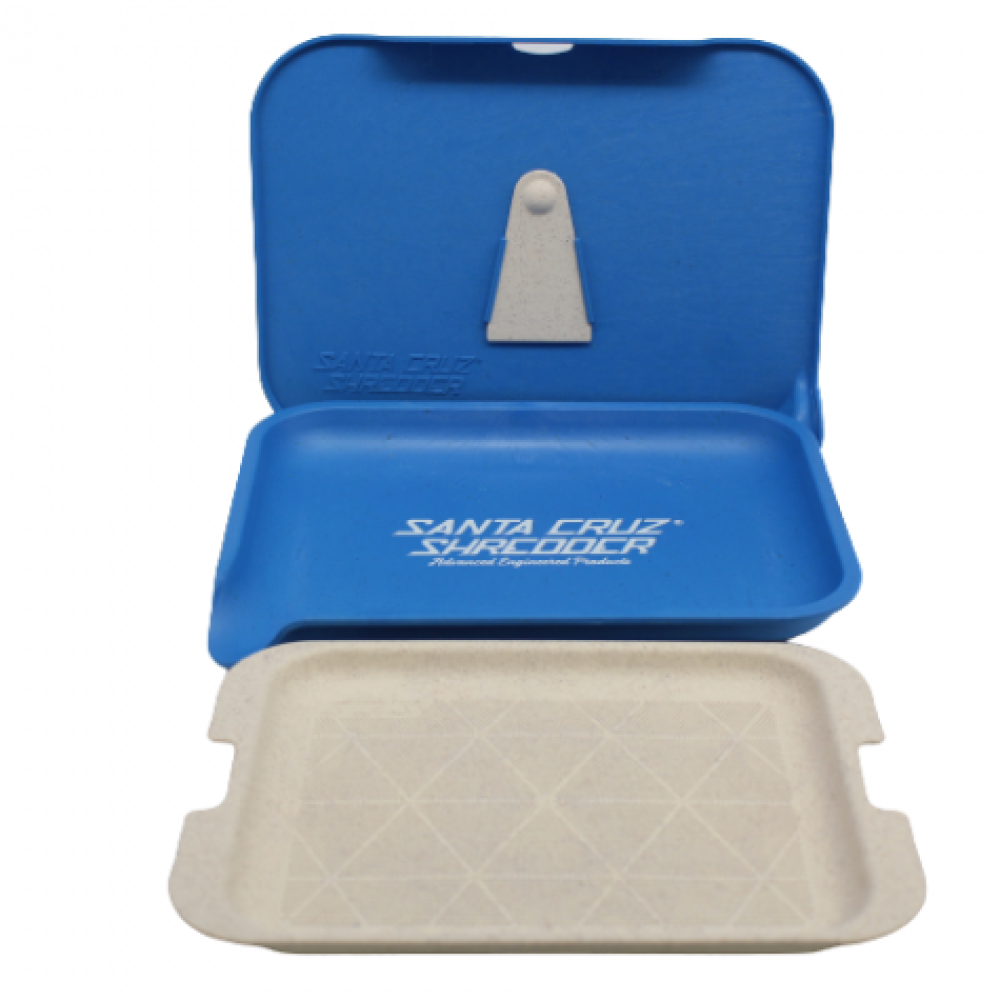 Santa Cruz Shredder 3 part hemp tray kit made from eco-friendly durable material with multi compartment design for organized and secure storage use.