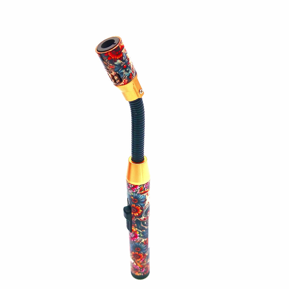 Scorch Torch 61819 standing bendable torch lighters 12 count set, refillable design with flexible neck, hold-button ignition, and reliable jet flame for retail use.