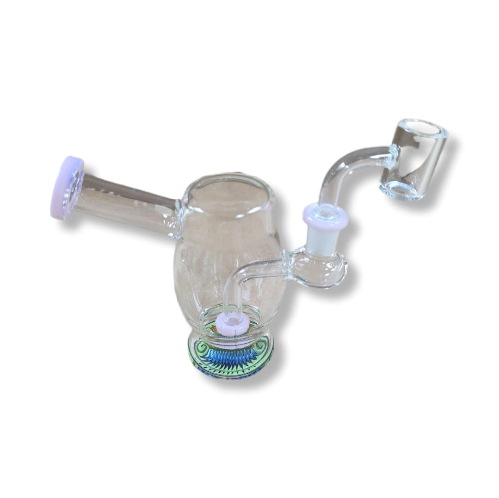 Side Arm Dab Rig Water Pipe made from premium borosilicate glass with a side arm design for smooth, flavorful concentrate sessions.