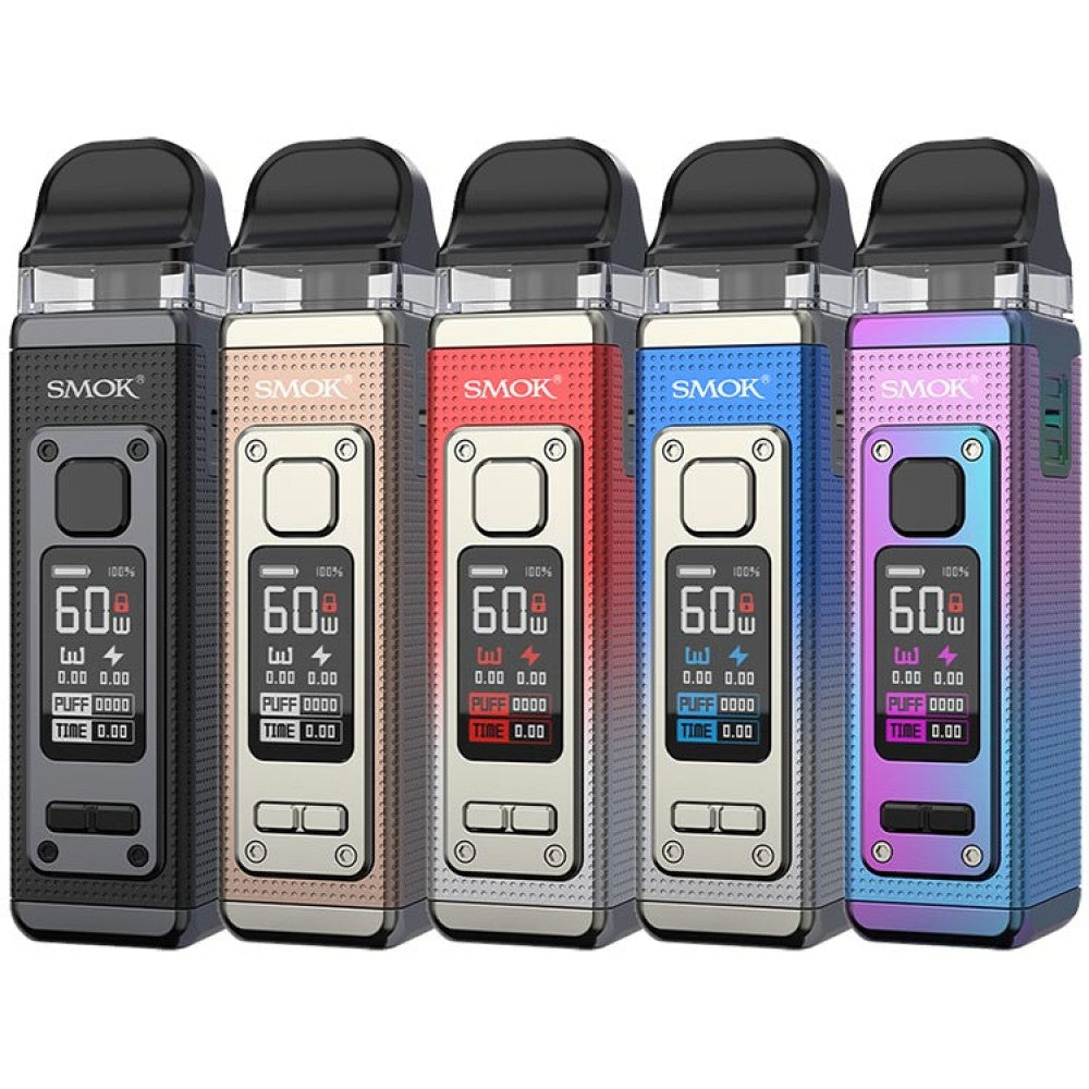 Smok PM 4 Kit portable vape device with powerful battery, advanced pod system and ergonomic design, available only for California customers.
