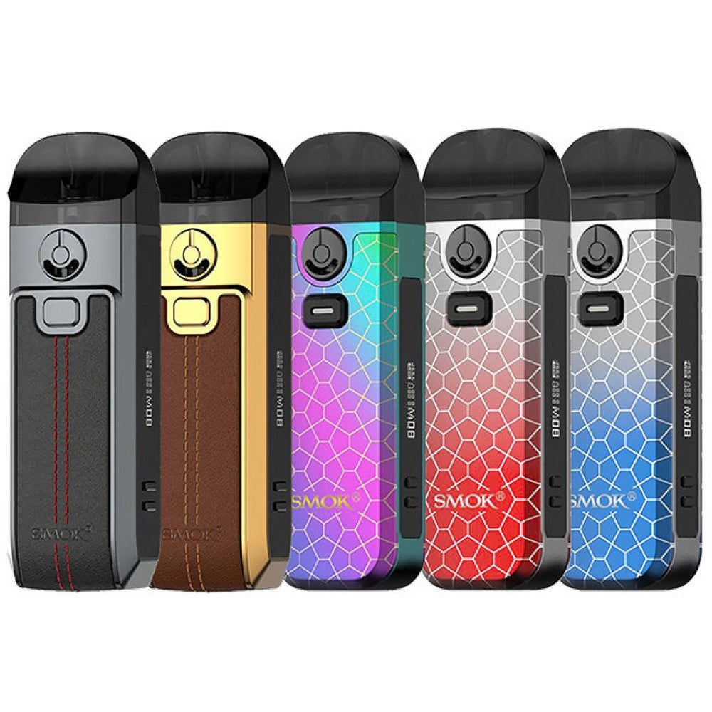 Smoke Nord 4 80W Kit California customers only portable pod vape system with adjustable wattage rechargeable battery and advanced coil technology for smooth vapor production
