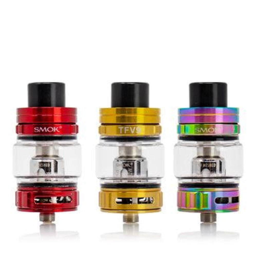 Smoke TF9 Tank replacement vape tank California customers only featuring high-capacity e-liquid storage and efficient airflow design for consistent vapor production