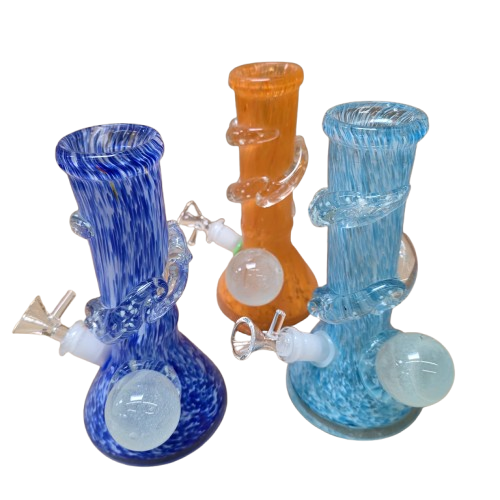 Soft Glass Glow Water Pipe featuring a unique glowing design and durable glass construction for a stylish and enjoyable smoking experience.