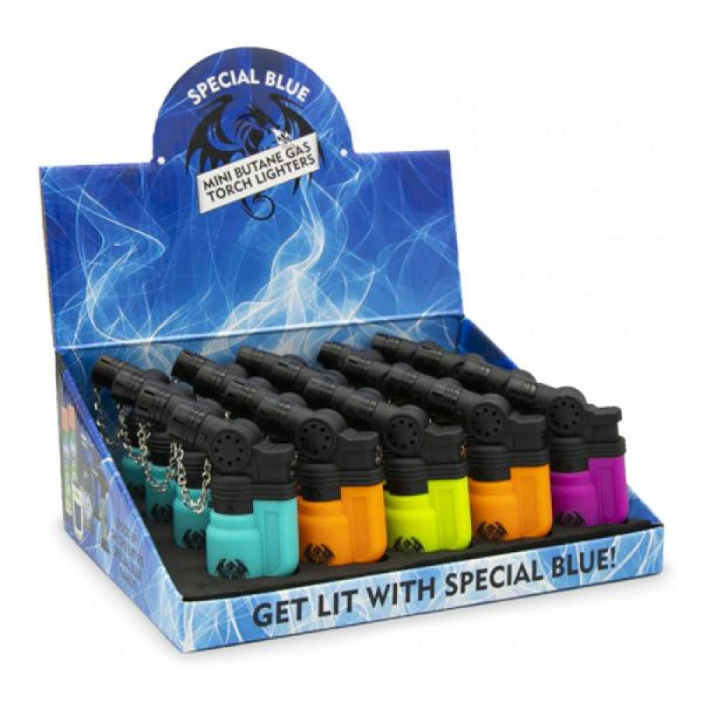 Special Blue Mini Rubber Lighter 9 Pieces Pack featuring durable rubber finish, reliable ignition, and compact portable design for everyday use.