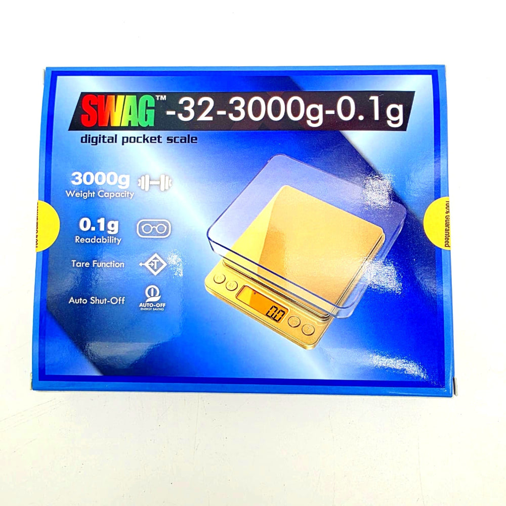 Swag Scale 32–3000g 0.1g High Capacity Digital Pocket Scale Heavy Duty Precision Weighing Scale Portable Use
